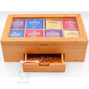 Support rectangulaire en bambou pour l'organisation des tiroirs de bureau - Product Image 3