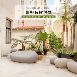 เก้าอี้พักผ่อนออตโตมันเลานจ์ผ้าที่ทันสมัย-ที่นั่งสบายสำหรับใช้ในโรงเรียนโรงแรมอพาร์ทเมนท์ - Product Image 2