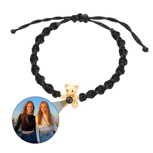 Braccialetti con Proiezione Foto Personalizzata, '<span class=keywords><strong>Ti</strong></span> Amo' in 100 Lingue, Gioielli Personalizzati, Bracciale con Orsetto Fatto a Mano, Vendita all'Ingrosso - Product Image 1