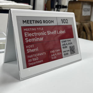 E Ink Meeting Sign Double Side 7.5-Inch 3-Color E Paper Display Smart Bluetooth Meeting Room Label Esl Woamen E-Ink <b>Name</b> <b>Tag</b> - Product Image 1