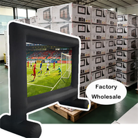Écran de projection gonflable mobile personnalisé SHINEWELL, écran gonflable pour films, télévision, projection portable, home cinéma