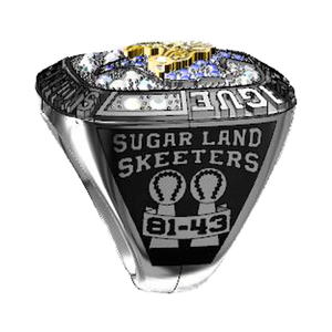 Bijoux en alliage de style classique plaqué or pour hommes personnalisés <span class=keywords><strong>Bague</strong></span> de fiançailles pour la fête de la Ligue atlantique de championnat de baseball - Product Image 2