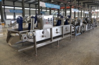 Plantaardige groente- en fruitwas-, reinigings- en blancheringsmachine plan
