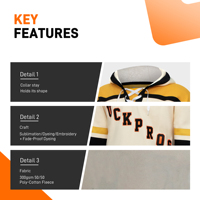 Kaos & Atasan Hoki Es PUCKPROS 100% Katun Bermotif Bendera Nomor Tahan Angin Anti-Bakteri Unisex Dewasa Ramah Lingkungan 300g