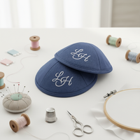 Kippa personnalisable respirante de la marque TIANYUE, broderie de logo et de lettres sur mesure, en coton, couleurs personnalisées, toutes saisons, ethnique