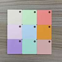 Feuille acrylique pastel personnalisée plaques acryliques coulées de couleur macaron pour la décoration