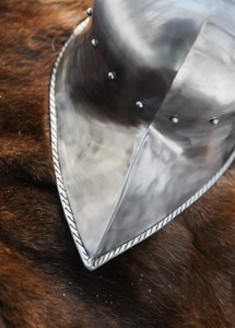 Sallet allemand ca. Casque de Chevalier Médiéval en Acier 1480 AD, Armure du Fin du XVe Siècle, Coiffe Historique, Conception Fonctionnelle, Vente en Gros - Product Image 6