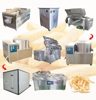 DY Hete Aanbiedingen voor Fabrieksgebruik 150-600kg/u Kleine Aardappel Diepvries Frieten Productielijn Semi-Geautomatiseerde Frietmachine