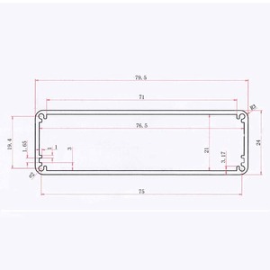Khuếch đại điện Hộp nhà ở các nhà sản xuất tùy chỉnh Anodized nhôm ép đùn khuếch đại điện tử Trường hợp bao vây - Product Image 3