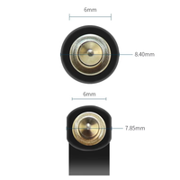 Câble audio stéréo plaqué or, mâle à mâle, angle droit, 3,5 mm TRS, pour voiture