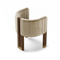 Chaise de réception de Restaurant d'hôtel, chaise de chambre à coucher, mobilier créatif minimaliste, fauteuil de salle à manger en bois massif