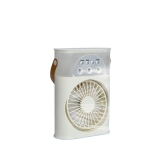 Wholesale 3-in-1 Ice Cooling <b>Desk</b> Fan Humidifier Light Timer 5-Speed 5V Type-C Rechargeable Quiet Portable Desktop Office Dorm - Product Image 1