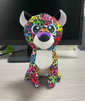Jouets en peluche animaux brodés en coton super doux de 20-25 cm avec fonction réconfortante pour machine à griffes, vente en gros