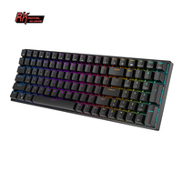Royal Kludge RK100 Tablet Komputer Red Dragon Mesin Tik Mekanik Keyboard Gaming Usb Ponsel Nirkabel Keyboard Rusia