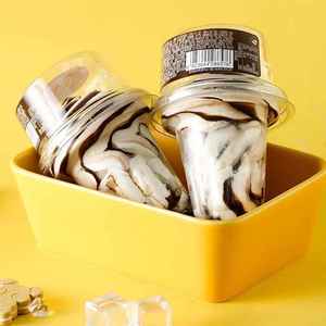 Glace au yaourt Mengniu en pot rotatif, saveurs myrtille, <span class=keywords><strong>vanille</strong></span> et chocolat, deux saveurs de <span class=keywords><strong>cornets</strong></span> de glace - Product Image 1