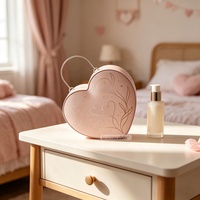 Boîte cadeau de soins de la peau en forme de cœur en deux parties, biodégradable, de qualité supérieure, pour la Saint-Valentin, avec insert en mousse