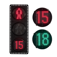 Feu de signalisation piétonnier LED 300 mm OEM ODM avec affichage du compte à rebours pour passage piétonnier autoroutier et projets municipaux