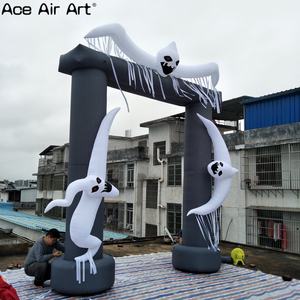 Arco <span class=keywords><strong>de</strong></span> Halloween inflable gigante y aterrador con arco <span class=keywords><strong>de</strong></span> entrada embrujada <span class=keywords><strong>de</strong></span> fantasmas para eventos al aire libre, fiestas y exhibiciones <span class=keywords><strong>de</strong></span> truco o trato - Product Image 3