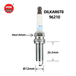หัวเทียนเลเซอร์อิริเดียมแพลตตินัม NGK รุ่น DILKAR6T8 96210 90919-01289 สำหรับรถยนต์โตโยต้า แคมรี่, เอเชีย ดราก้อน, ไฮแลนเดอร์ 2.5, 21 โคโรลล่า 1.5 - Product Image 5