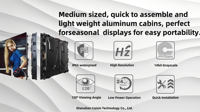 Soporte de pantalla LED HD P2.5 P2 P5 para deportes al aire libre de fábrica para publicidad y módulo de pantalla de visualización de armazón de cabina de fotos