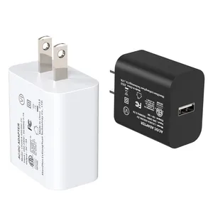 Usb a ul listado 5v 3a carregador de parede 15w usb carregador rápido ac dc adaptador de alimentação com EUA plug ETL FCC para luzes led