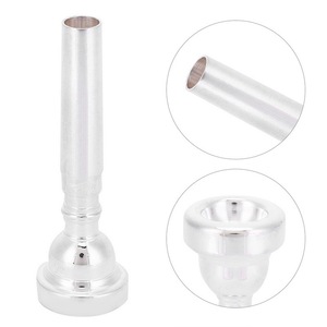 <span class=keywords><strong>Boquilla</strong></span> para Trompeta <span class=keywords><strong>7C</strong></span>, Accesorio para Instrumentos Musicales, Compatible con Yamaha, <span class=keywords><strong>Bach</strong></span>, Conn, King Silver - Product Image 2