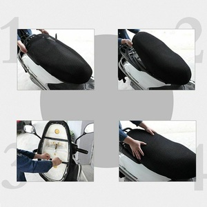 通用座椅防水罩S/M/L/XL/<span class=keywords><strong>XXL</strong></span>净3D网状保护器绝缘缓冲垫盖电动自行车座椅套 - Product Image 6