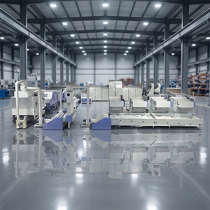 Línea Completa de Producción de Rollos de Relleno de Poliéster con Control PLC, Corte y Enrollado para Fábrica de Materia Prima Textil para el Hogar - Product Image 1