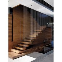 Escaliers flottants sur mesure haute résistance avec construction en bois