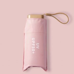 Customized Lady Personalised Mini Travel Umbrella Custom Logo Modern Design Fiberglass <b>Frame</b> Five-Folding 210T Pongee Fabric - Product Image 5