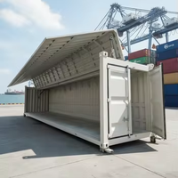 Container Marittimo Open Side da 20 Piedi con Sistema di Alimentazione a Cilindro Idraulico Elettrico