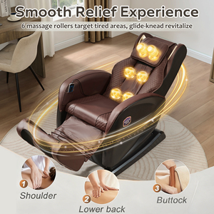 Affordable Luxury 3D Shiatsu <b>Zero</b> <b>Gravity</b> <b>Chair</b> Heating PU Leather Recliner for Home Everyday Use K15 Vending - Product Image 5