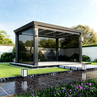 Pergola autoportante extérieure en alliage d'aluminium, écologique et durable, design moderne, pour jardinage, fabrication OEM et ODM sur mesure