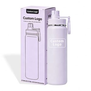 Bouteille d'eau en acier inoxydable à double paroi isolée sous vide de 24 oz avec logo personnalisé OEM pour l'extérieur - Product Image 1