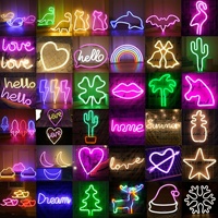 Décoration personnalisée, bande Flexible, LED, néons, guitare de mariage, palmier, saint-valentin, fête de jardin, bricolage, rvb, enseigne fluo Flexible