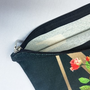 Bolsa de maquillaje personalizada con estampado de letras y flores, bolsa de cosméticos para niñas, regalos para mamá y hermana - Product Image 5