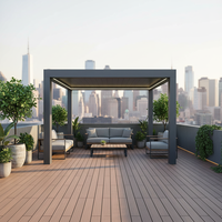 Pergola rétractable motorisée en aluminium de haute qualité Sweet Home, installation facile, pour balcon, patio, jardin, imperméable