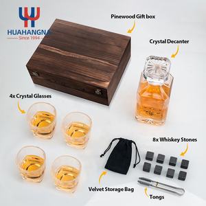 Juego de Decantador de Whisky de Vidrio Personalizado <span class=keywords><strong>con</strong></span> Logotipo Grabado y Vasos en Caja de Regalo para Alcohol, Licor, Bourbon, Brandy, <span class=keywords><strong>Vodka</strong></span> - Product Image 4