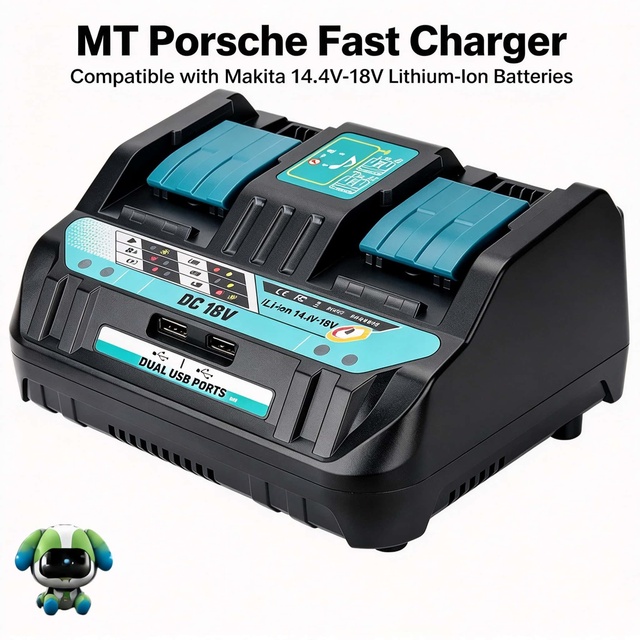 Power Tools Battery Charger Battery Powered Tools Cordless Tool Electric Power Tool Accessories 4 Bay 18 V for a Pack of a Tool