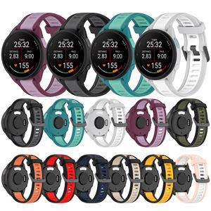 IVANHOE 18 20 22mm Bracelet en silicone à dégagement rapide pour <span class=keywords><strong>Garmin</strong></span> Forerunner 165 <span class=keywords><strong>Music</strong></span> Band pour Vivoactive 3 5 Venu <span class=keywords><strong>SQ</strong></span> 2 Bracelets de montre - Product Image 1