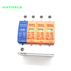 Thiết bị bảo vệ tăng (SPD) V25-B + C 4P Thiết bị tăng loạt bạc điểm nóng trong bán hàng nóng điểm Bạc - Product Image 4