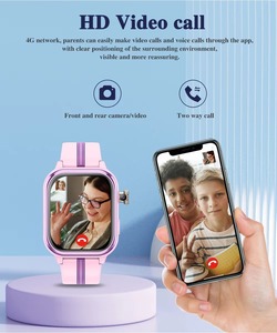 Montre intelligente pour enfants avec bouton SOS d'urgence, boussole, suivi d'activité, design carré, appel automatique, 3 contacts, prévention des accidents - Product Image 2