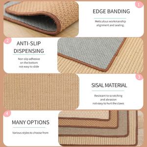 Fabrik Großhandel benutzer definierte Logo <span class=keywords><strong>Sisal</strong></span> Cat Scratch Pad Cat Scratch Mat - Product Image 5
