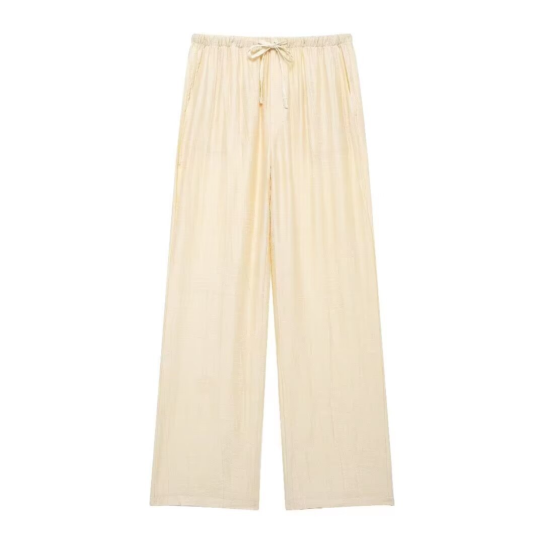 Beige casual pants