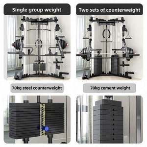 Rack de musculation multifonctionnel avec banc, machine Smith, structure en acier, portable, écologique, unisexe - Product Image 5