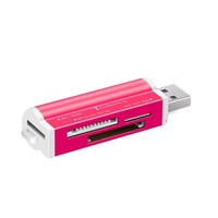 Lector de Tarjetas USB Externo Multifuncional, Mini Adaptador Portátil de Tarjetas TF/SD |   USB 2.0 de Alta Velocidad 480Mbps Plug and Play para Dispositivos Móviles