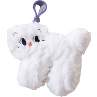 Bon marché, vente en gros, peluche surprise de couleur douce et irrégulière, porte-clés chat, cadeau pour enfants, cadeau pour adultes