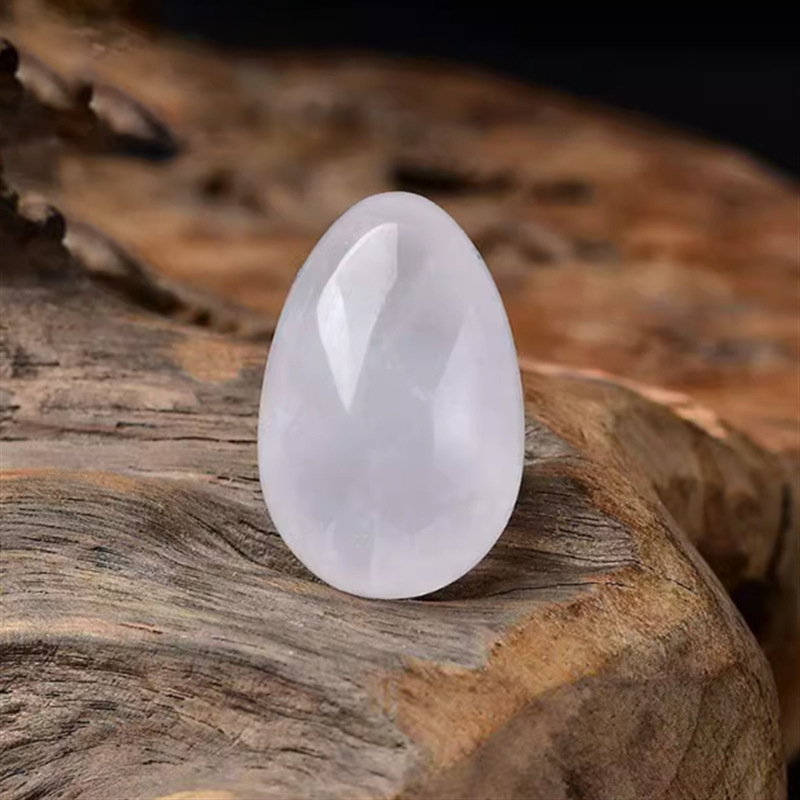 Natural Crystal Rolling Stone Ornament, Small Egg-shaped Agate Jade, 3*2cm Raw Stone, Children's Play Hand Piece