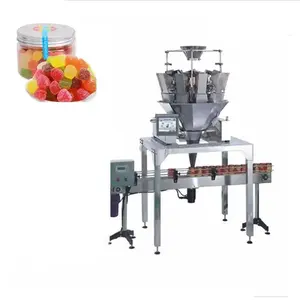 harte zuckerverpackung, zähl- und verpackungsmaschine für weiche süßigkeiten/gummibärchen/gummibärchen