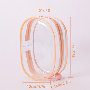 Transparent PVC Mini porte-clés organisateur étui mignon boîte mystère pochette de rangement pour jouets couleur aléatoire sacs fourre-tout promotionnels - Product Image 2